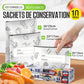 🥢Sac de Conservation en Aluminium Reutilisable et Fermable🌍Parfait pour Stocker et Protéger Vos Aliments!🌿