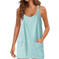 🔥🔥Last Day Special Sale 50% OFF💃Casual Sleeveless Mini Dress With Built-In Shorts