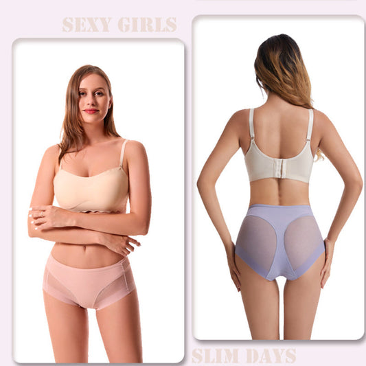 ⏳High Waist Ice Silk Seamless Shaping Briefs