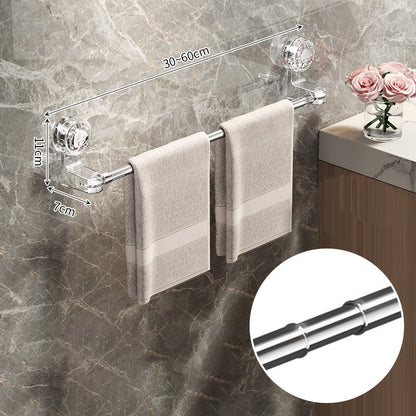 Barre porte-serviettes rétractable à ventouse