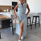 💥Solid Button Pocket Denim Dress