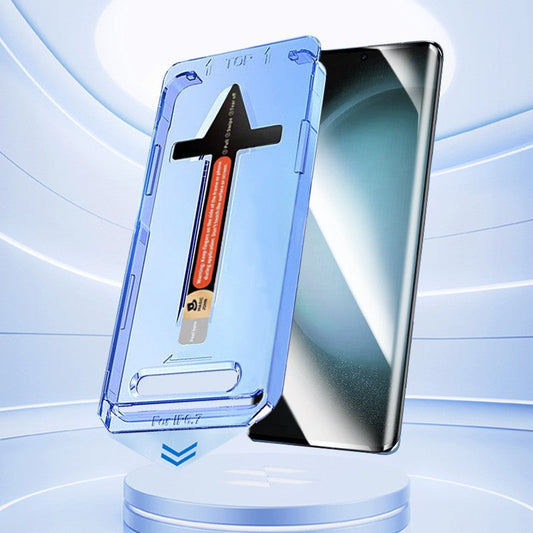 Protection d'écran en verre trempé HD/anti-espion avec kit d'alignement automatique