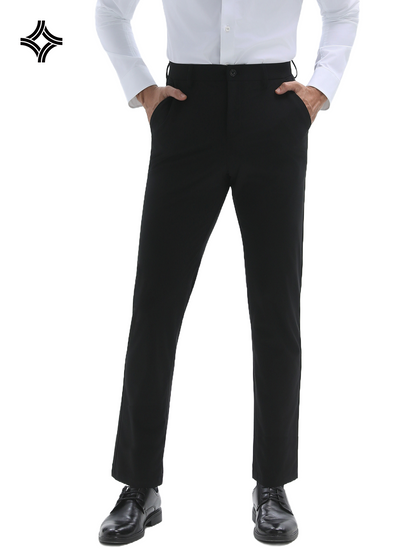 Pantalon à Jambe Droite et Grande Élasticité