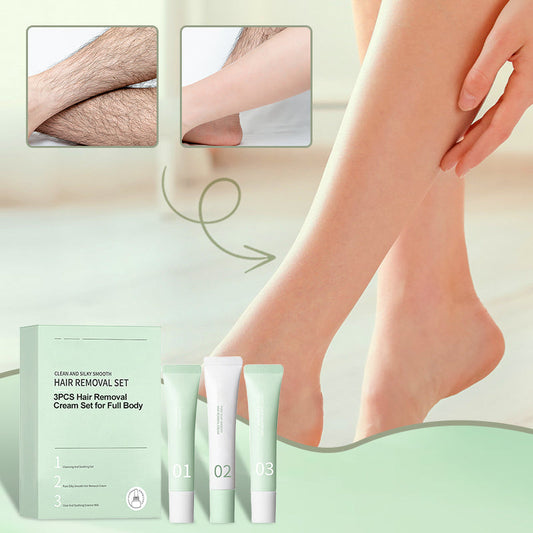 🔥🔥Achetez 3  obtenez 2 gratuit🎁 Set de crème dépilatoire 3PCS pour le corps entier