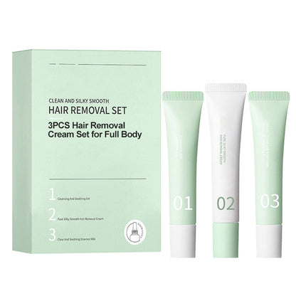 🔥🔥Achetez 3  obtenez 2 gratuit🎁 Set de crème dépilatoire 3PCS pour le corps entier