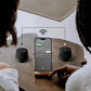 Haut-Parleur Magnétique Étanche IPX6 & Support de Téléphone 2 en 1