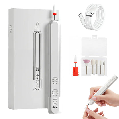 6-in-1 Portable Electric Rechargeable Nail Drill Kit