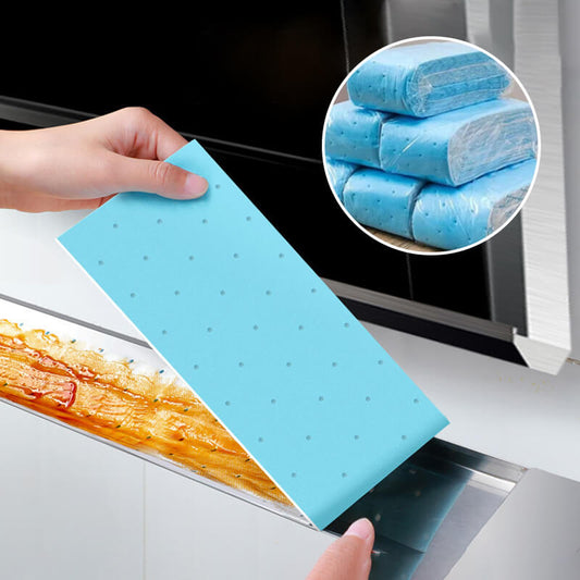 Cooker hood oil groove suction paper